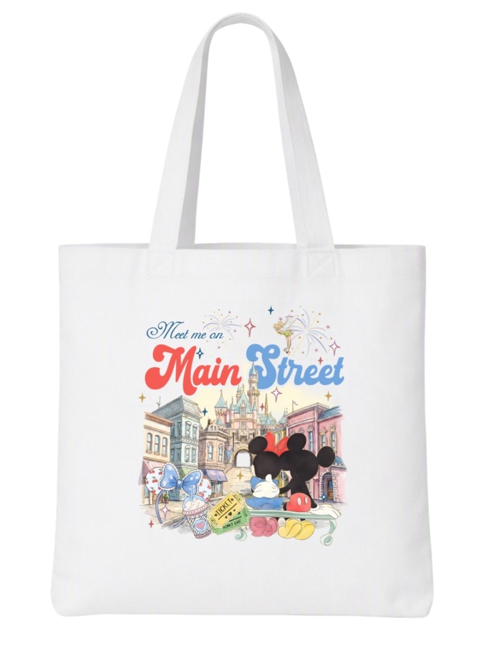 Disney Main Street White Tote Bag